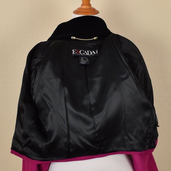Vintage ESCADA by Margaretha Ley Crop Blazer Jacket - 42 - Picture 10 of 13